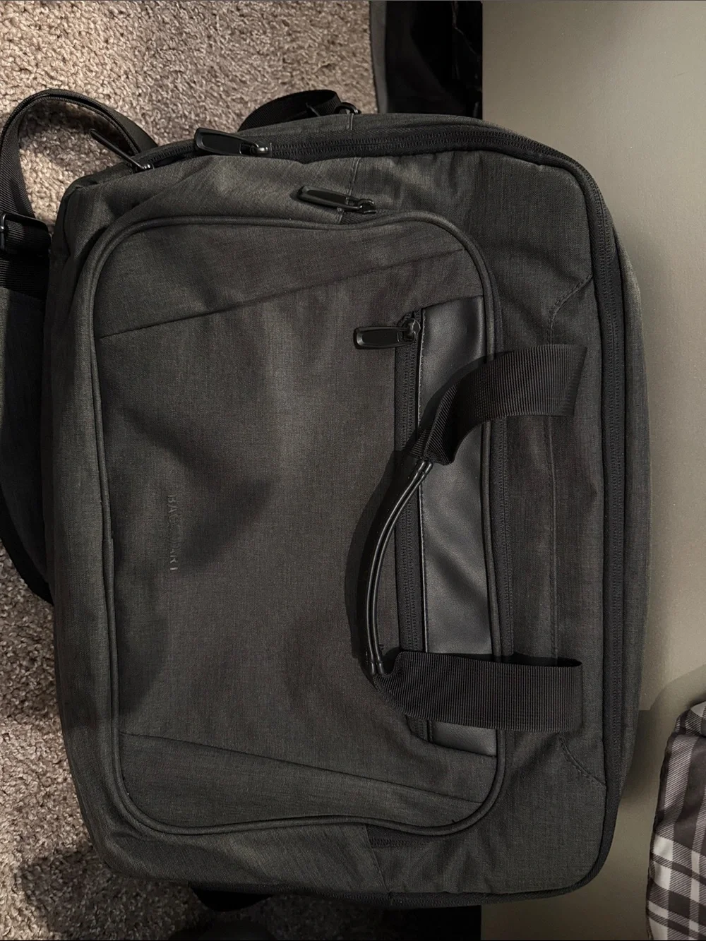 Men's Black Laptop Briefcase Bag - Professional Carry by
